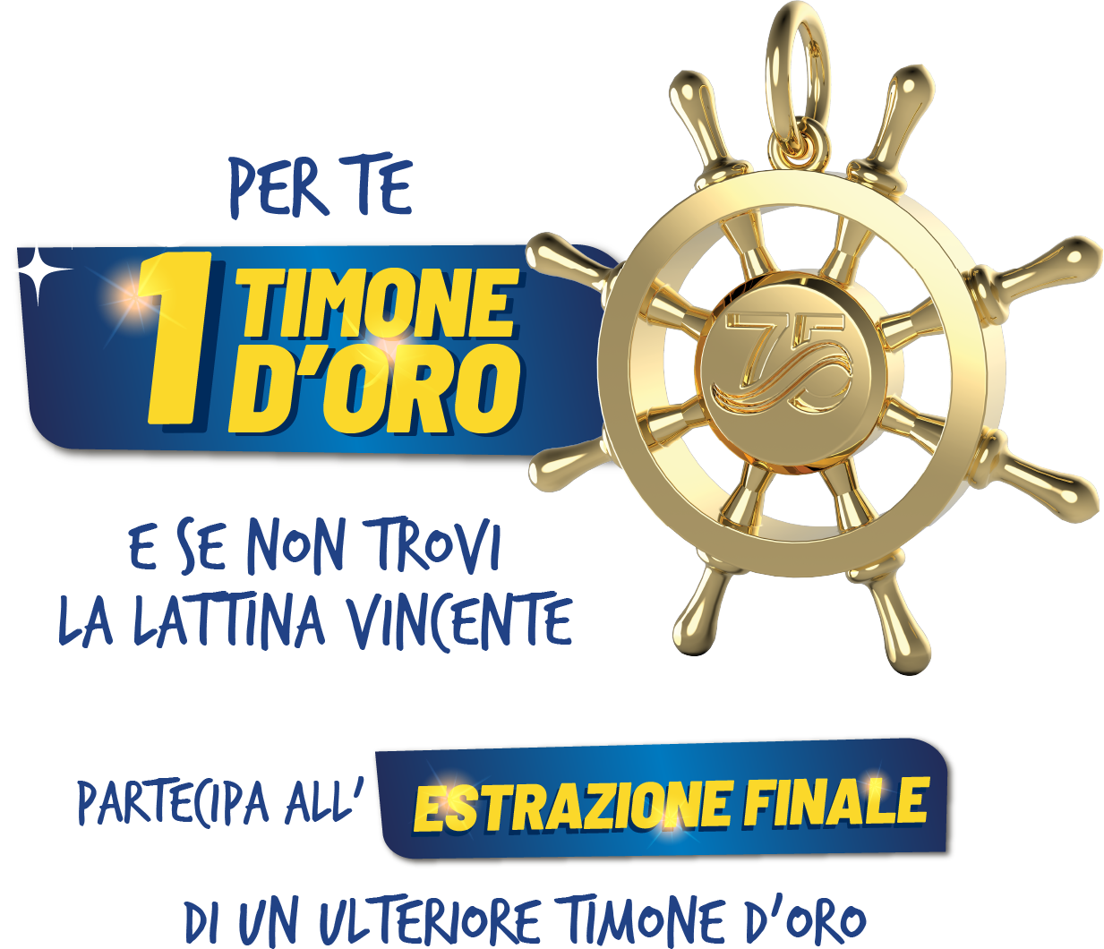 Per te 1 timone d'oro e se non trovi la lattina vincente partecipa all'estrazione finale di un ulteriore timone d'oro