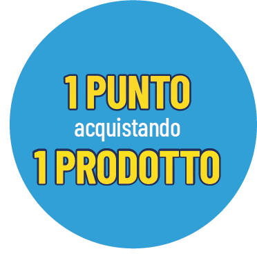 1 punto acquistando 1 prodotto